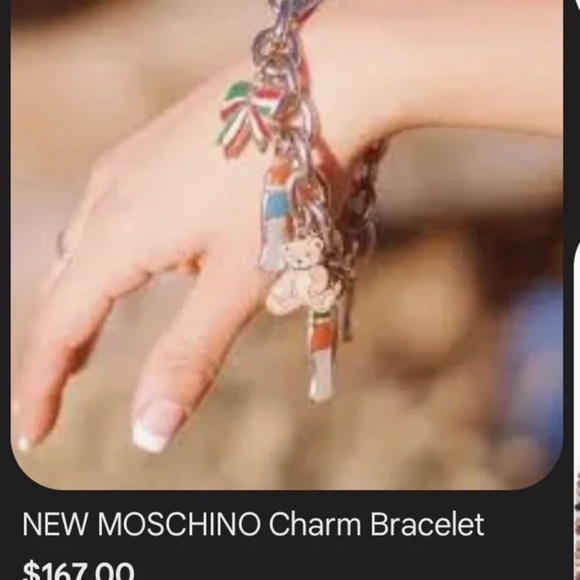 Moschino Multicolor Charm Bracelet